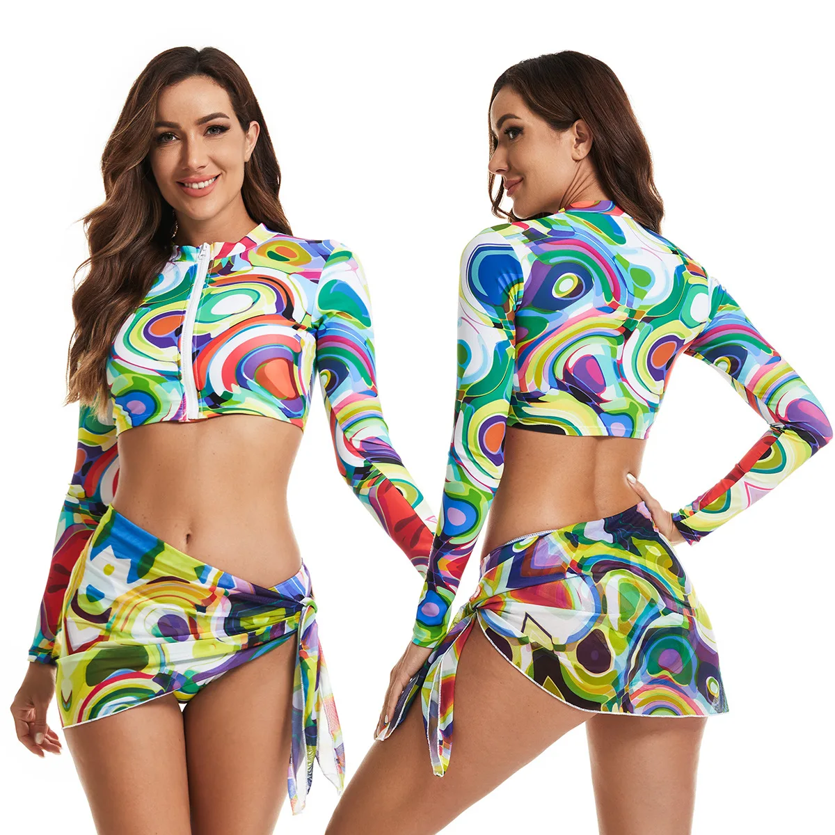 2 Pieces Long Sleeve Short Vest Surfsuit Women's Swimsuit Diving Suit Swimsuit
2 Pieces Long Sleeve Short Vest Surfsuit Women's Swimsuit Diving Suit Swimsuit