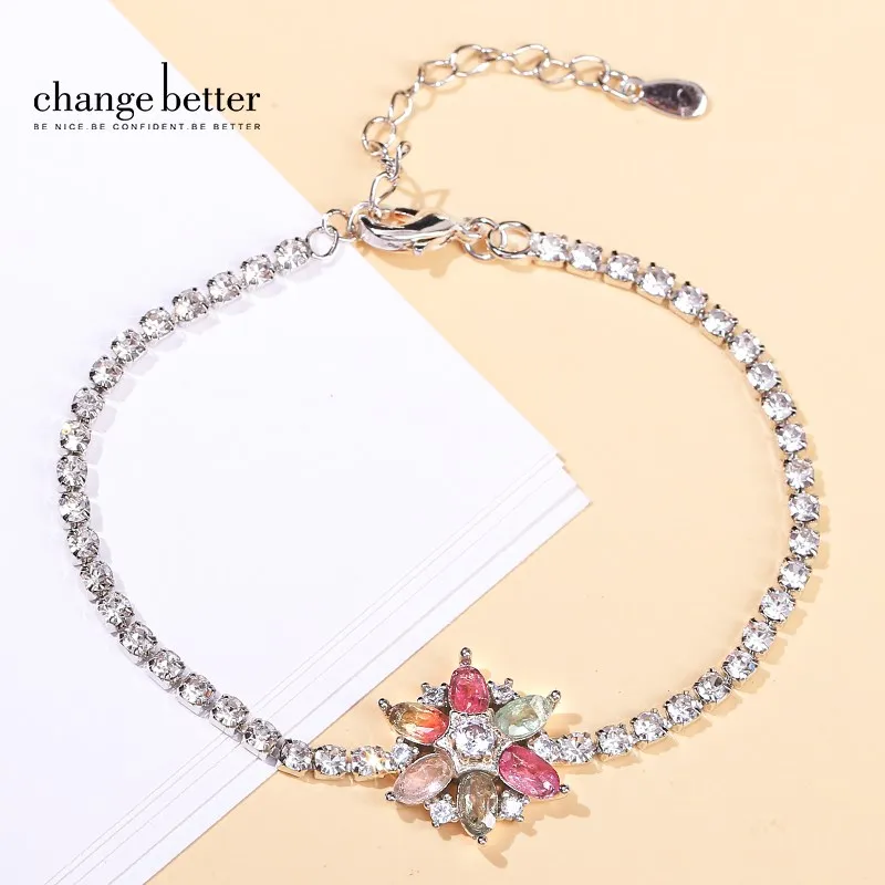 Change Better Natural Multicolor Tourmaline Silver Plated Chain&Link Bracelet Women Fashion Healing Adjustable Energy Bracelet
Change Better Natural Multicolor Tourmaline Silver Plated Chain&Link Bracelet Women Fashion Healing Adjustable Energy Bracelet