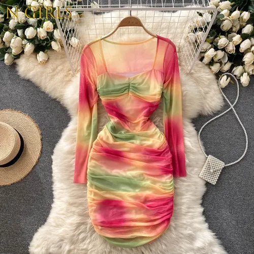 N GIRLS2022 Elegant Temperament Ladies Pleated Short Robe Woman Square Collar Long Sleeve Vetidos Mujer Flower Pringted
N GIRLS2022 Elegant Temperament Ladies Pleated Short Robe Woman Square Collar Long Sleeve Vetidos Mujer Flower Pringted