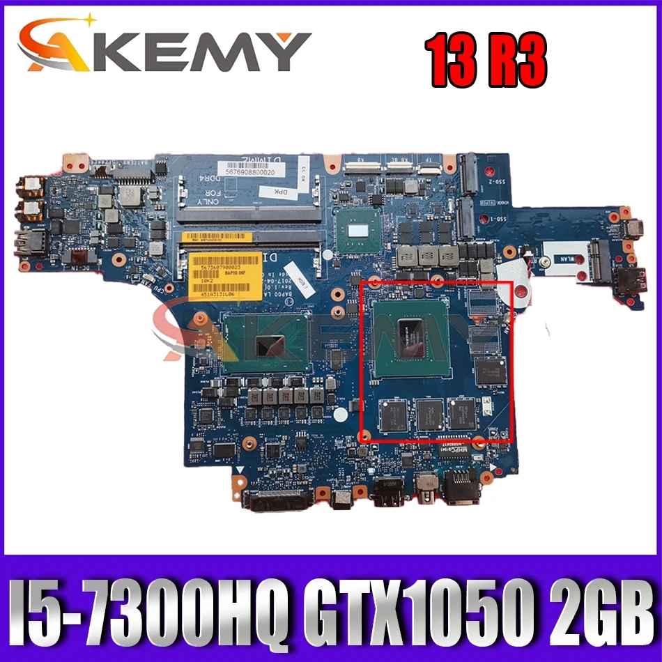 Материнская плата для ноутбука Dell Alienware 13 R3, модель BAP00 I5-7300HQ THFCD, 2 Гб, протестирована на 100%
Материнская плата для ноутбука Dell Alienware 13 R3, модель BAP00 I5-7300HQ THFCD, 2 Гб, протестирована на 100%