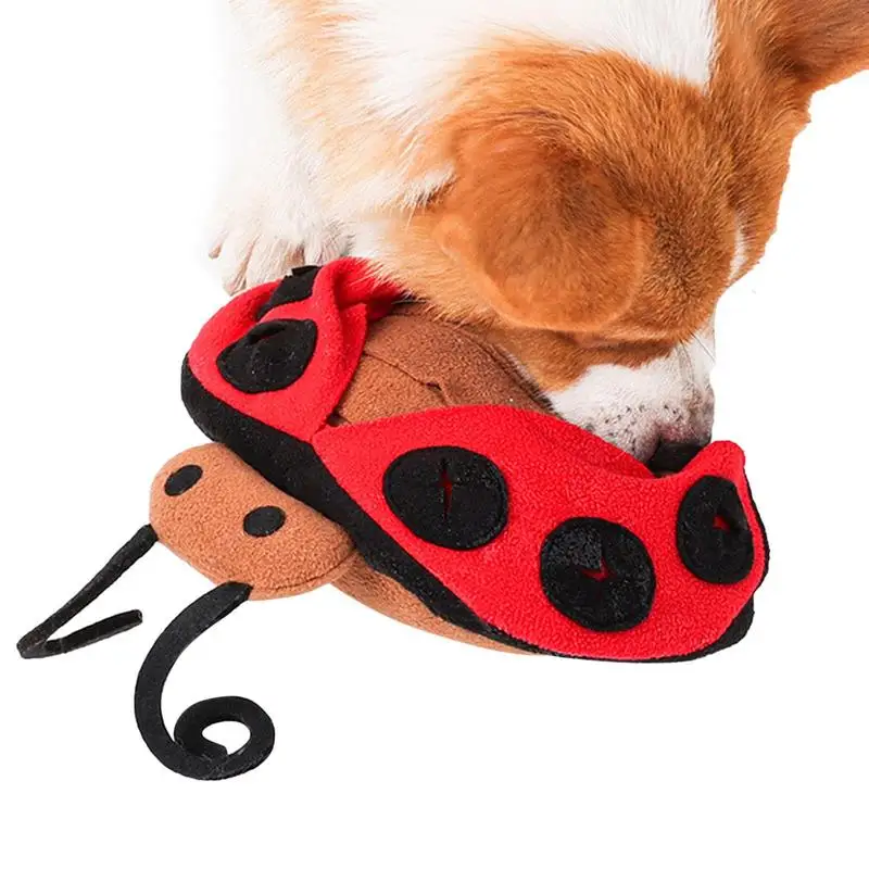 

Dog Sniffing Toy Interactive Seven-star Ladybird Shape Puppy Sniffing Toy Pet Toy Satisfy Natural Urge To Chew Clean Teeth