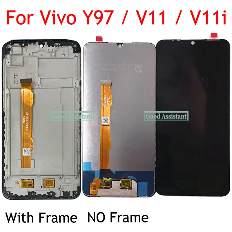 Сенсорный ЖК-дисплей MediaTek MT6771 6 3 дюйма черный для BBK Vivo Y97 / V11 V11i |