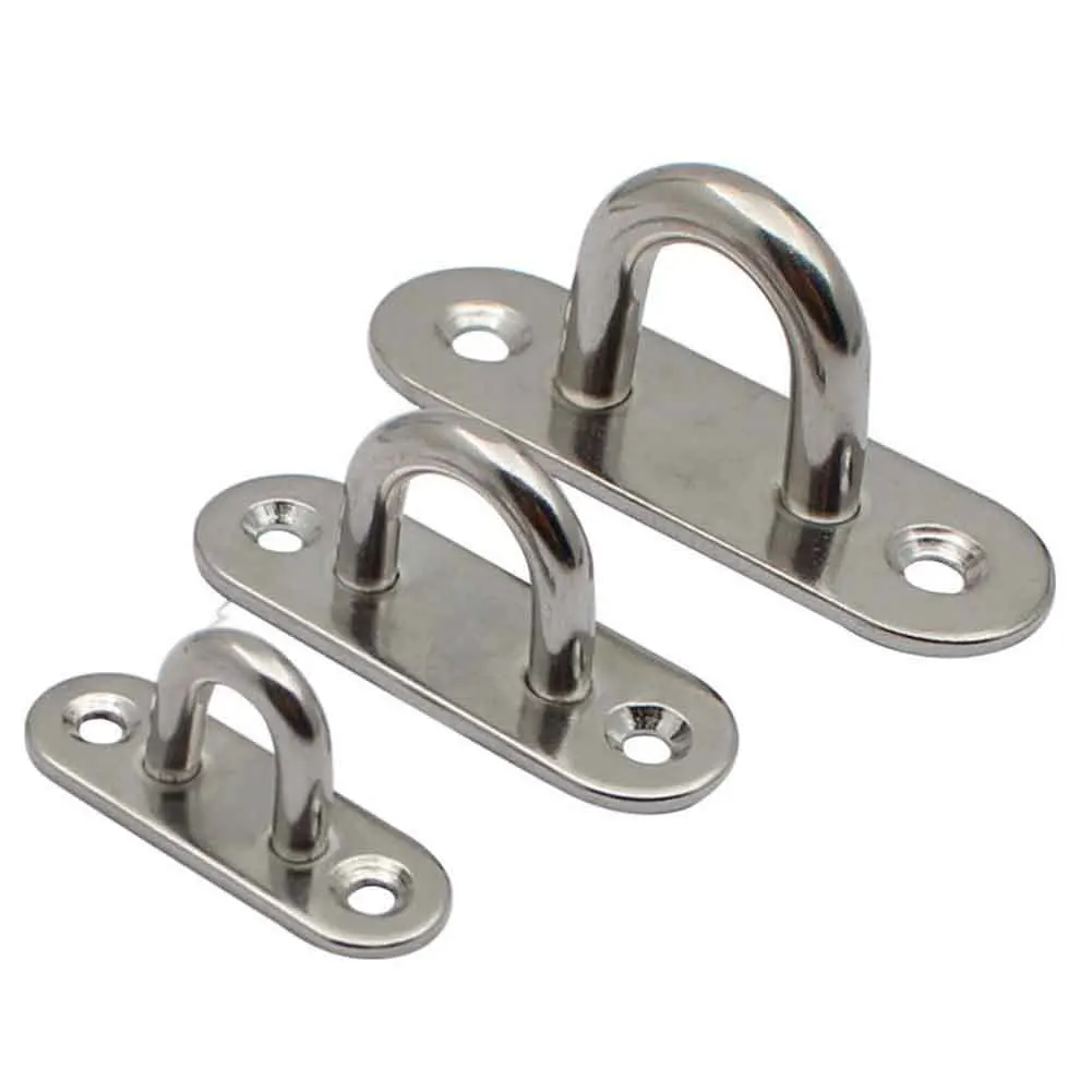 1pc 5/6/8mm Boat Eye Plate 304 Stainless Steel Staple On Plate Pad Eye Oblong - Marine Tether Loop Plate High Quality Tools
1pc 5/6/8mm Boat Eye Plate 304 Stainless Steel Staple On Plate Pad Eye Oblong - Marine Tether Loop Plate High Quality Tools