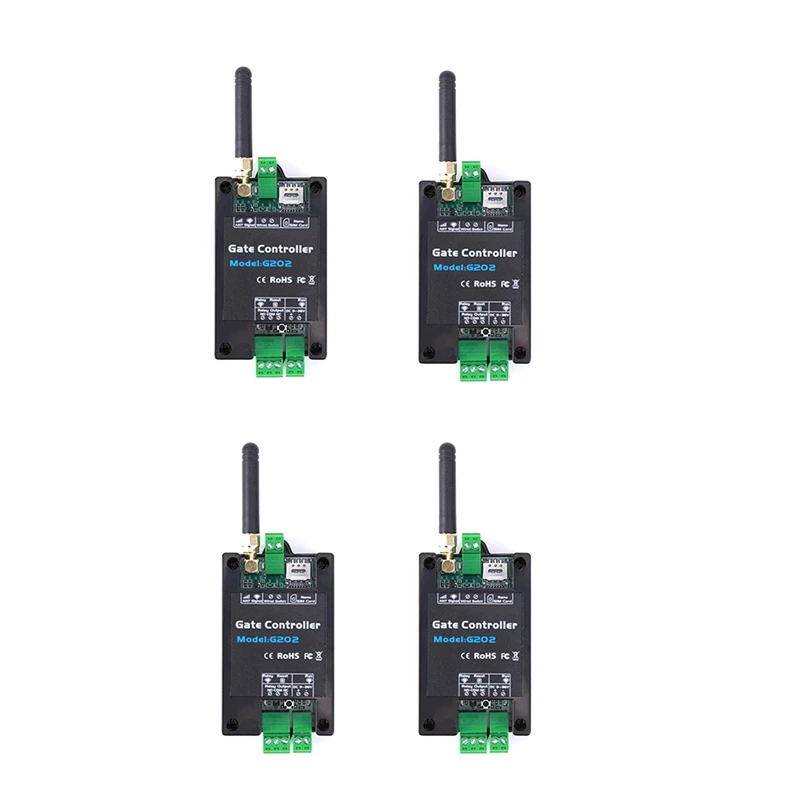 4PCS G202 GSM Gate Garage Barrier Shutter Door Opener FREE Call Remote Control Controller Electronic Lock Relay Switch
4PCS G202 GSM Gate Garage Barrier Shutter Door Opener FREE Call Remote Control Controller Electronic Lock Relay Switch