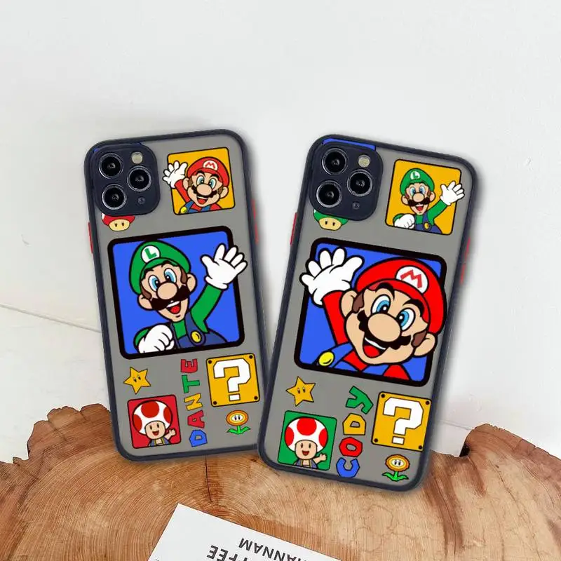 Super Mario Game Phone Case For iphone 13 12 11 Pro Max Mini XS 8 7 Plus X SE 2020 XR Matte Transparent Cover
Super Mario Game Phone Case For iphone 13 12 11 Pro Max Mini XS 8 7 Plus X SE 2020 XR Matte Transparent Cover
