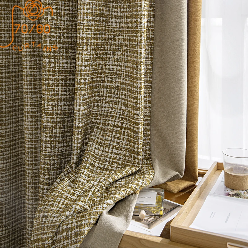 New Cashmere Hemp Texture Small Fragrance Weaving Stitching Blackout Curtains for Living Room Bedroom Home Improvement
New Cashmere Hemp Texture Small Fragrance Weaving Stitching Blackout Curtains for Living Room Bedroom Home Improvement