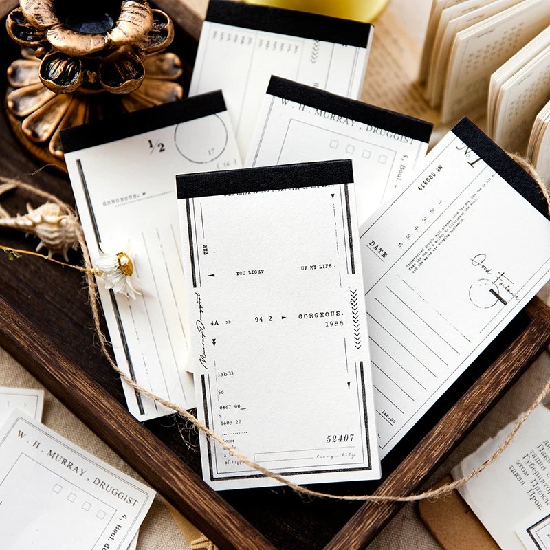 Yoofun 50 sheets Vintage Memo Pads INS Simple Notepads Message To Do List Planner for School Office Supplies Stationery
Yoofun 50 sheets Vintage Memo Pads INS Simple Notepads Message To Do List Planner for School Office Supplies Stationery