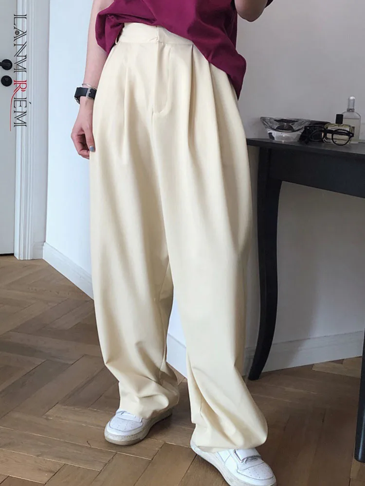 LANMREM Fashion Thin Pants Korean Tide High Waist Zipper Casual Straight Trousers Office Lady Clothing 2023 Spring New 2YA1612
LANMREM Fashion Thin Pants Korean Tide High Waist Zipper Casual Straight Trousers Office Lady Clothing 2023 Spring New 2YA1612