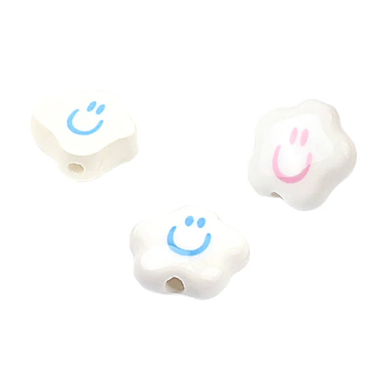 New Cloud Smile Face Ceramic Beads DIY Loose Spacer Beads For Jewelry Making Necklace Bracelet Earring Women Jewelry Accessories
New Cloud Smile Face Ceramic Beads DIY Loose Spacer Beads For Jewelry Making Necklace Bracelet Earring Women Jewelry Accessories