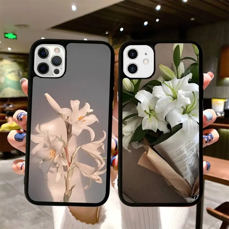 Lily flowers Phone Case Silicone PC+TPU Case for iPhone 11 12 13 Pro Max 8 7 6 Plus X SE XR Hard Fundas
Lily flowers Phone Case Silicone PC+TPU Case for iPhone 11 12 13 Pro Max 8 7 6 Plus X SE XR Hard Fundas