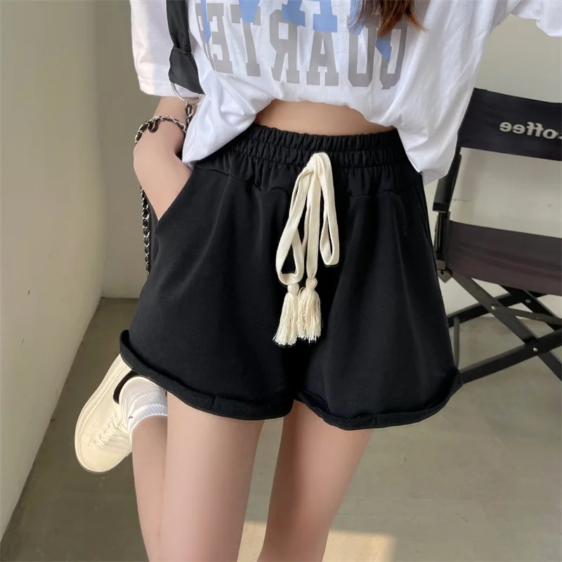 CGC 2022 Summer Shorts Women High Waist Wide Leg Sports Shorts Casual Breathable Loose Five-Point Pants Female Half Trousers
CGC 2022 Summer Shorts Women High Waist Wide Leg Sports Shorts Casual Breathable Loose Five-Point Pants Female Half Trousers