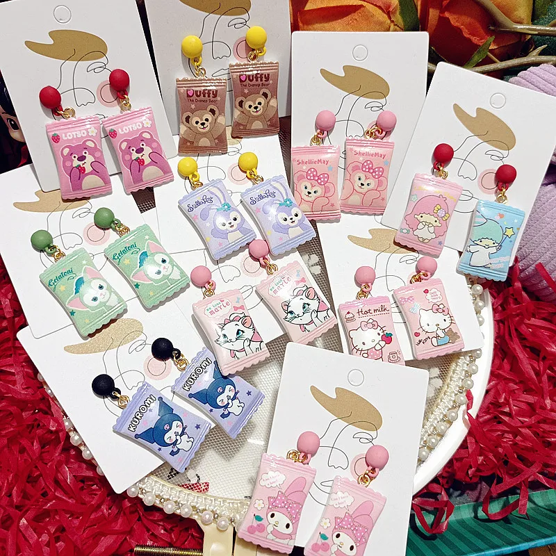 Sanrio Hellokitty Mymelody Kuromi Littletwinstars Kawaii Creative Mini Simulation Candy Earrings Cute Girls Cartoon Earrings
Sanrio Hellokitty Mymelody Kuromi Littletwinstars Kawaii Creative Mini Simulation Candy Earrings Cute Girls Cartoon Earrings