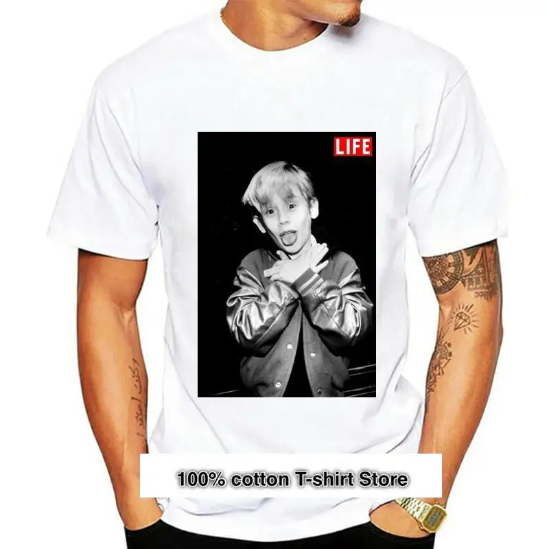 Macauray-Camiseta de Culkin para hombre, camisa blanca de Street, de la журнал Life, de la фильм, с принтом Joker
Macauray-Camiseta de Culkin para hombre, camisa blanca de Street, de la журнал Life, de la фильм, с принтом Joker