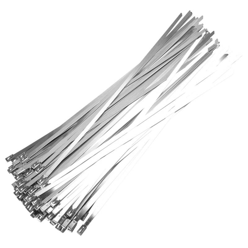 Metal Zip Ties 11.8Inch, Heavy Duty 304 Stainless Steel Zip Cable Ties, Multi-Purpose Self-Locking Strap Ties (100 Pcs)
Metal Zip Ties 11.8Inch, Heavy Duty 304 Stainless Steel Zip Cable Ties, Multi-Purpose Self-Locking Strap Ties (100 Pcs)