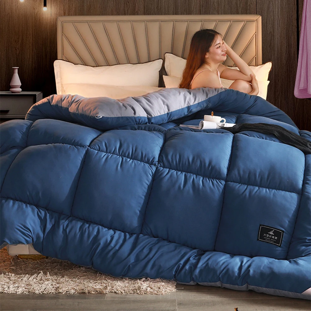Winter Soybean Fiber Quilt Blanket Nordic Filling Breathable Double Duvet Comforter Thicken Warm Blanket Duvet Bluey 100% Cotton
Winter Soybean Fiber Quilt Blanket Nordic Filling Breathable Double Duvet Comforter Thicken Warm Blanket Duvet Bluey 100% Cotton