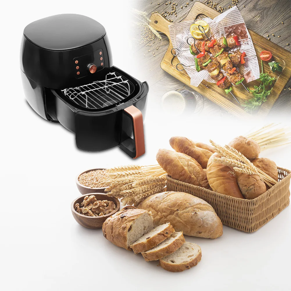 Household OTray Baking Air Fryer Plate Kitchen Grill Holder Double Layer Round BBQ Rack Home BBQ Tools Accessories
Household OTray Baking Air Fryer Plate Kitchen Grill Holder Double Layer Round BBQ Rack Home BBQ Tools Accessories