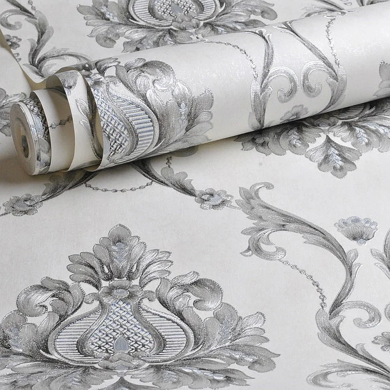 0.53x10m Luxury White Embossed Damask Wallpaper Bedroom Living Room Background Home Decoration Wall Paper Roll
0.53x10m Luxury White Embossed Damask Wallpaper Bedroom Living Room Background Home Decoration Wall Paper Roll