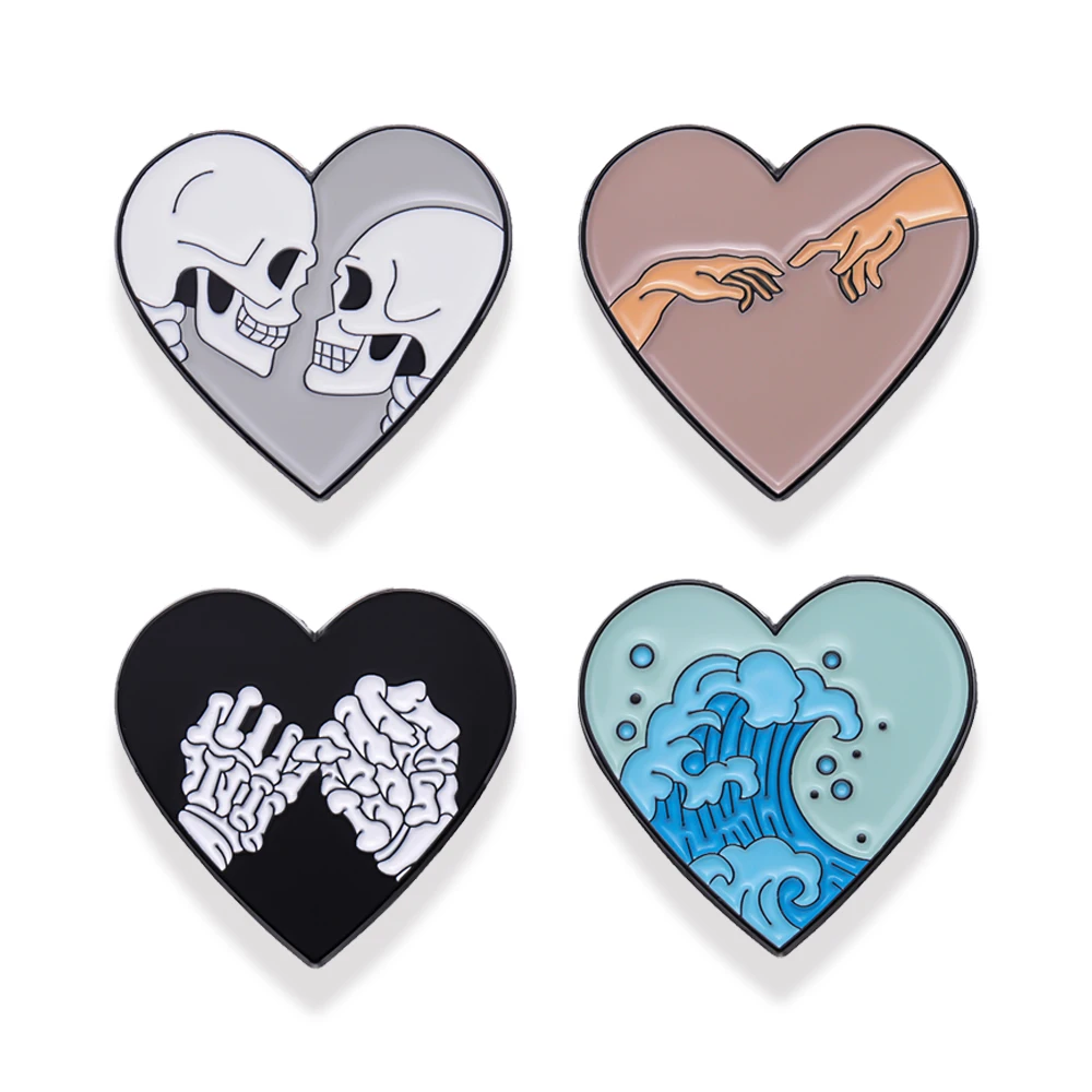 Novel Heart Brooch for Clothes Badges With Anime Pin Accessories for Jewelry Gifts Backpack Badge Brooches Lapel Pins 4pc/set
Novel Heart Brooch for Clothes Badges With Anime Pin Accessories for Jewelry Gifts Backpack Badge Brooches Lapel Pins 4pc/set