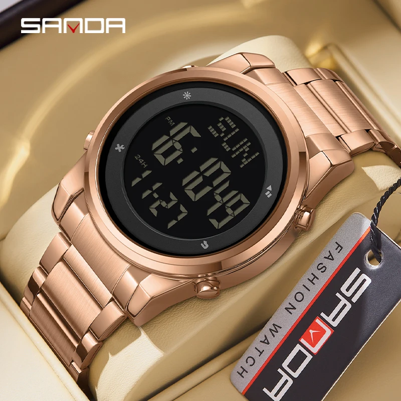 SANDA 6160 Outdoor Sport Watch 5ATM Waterproof Digital Led Watches Date Week Alarm Clock Wristwatches For Men Women Reloj Hombre
SANDA 6160 Outdoor Sport Watch 5ATM Waterproof Digital Led Watches Date Week Alarm Clock Wristwatches For Men Women Reloj Hombre