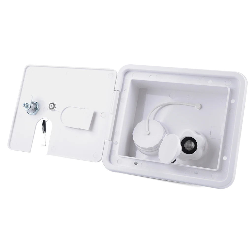 White Gravity Water Hatch Inlet Integrated Water Tank RV Trailer Camper Universal Controllable Gravity Water Intake
White Gravity Water Hatch Inlet Integrated Water Tank RV Trailer Camper Universal Controllable Gravity Water Intake