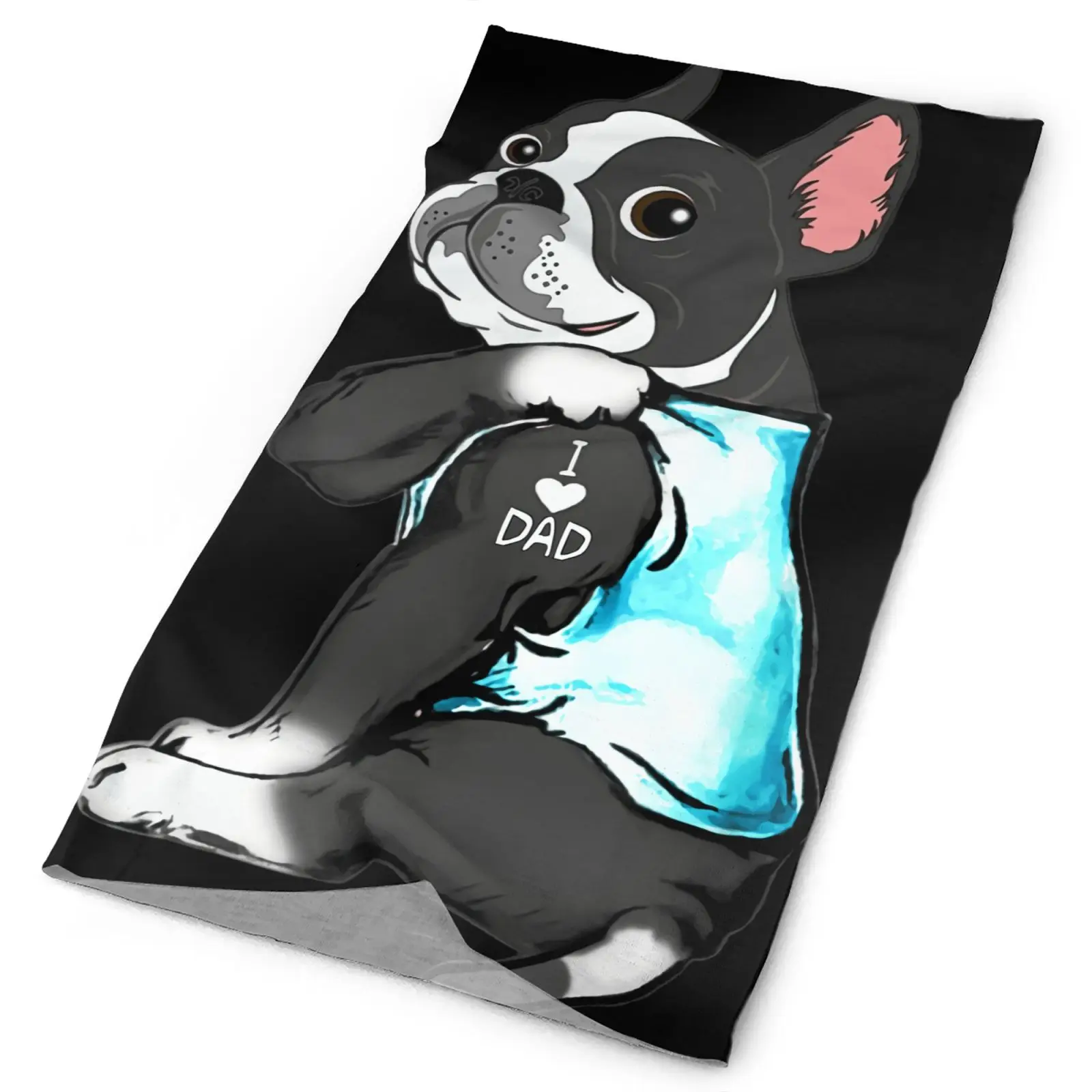 Boston Terrier Tattoo I Love Dad Men's Bandana Bandana With Ears Ski Mask Men's Neck Buff Facemask Snood Scarf Snowboard Scarf
Boston Terrier Tattoo I Love Dad Men's Bandana Bandana With Ears Ski Mask Men's Neck Buff Facemask Snood Scarf Snowboard Scarf