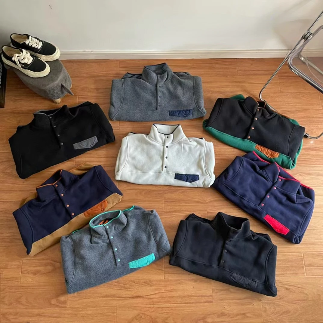 Outdoor Grab Sweater Synch Snap-T Limited Color Matching Polar Fleece Upright Pullover submachine jackets Universal Windproof
Outdoor Grab Sweater Synch Snap-T Limited Color Matching Polar Fleece Upright Pullover submachine jackets Universal Windproof