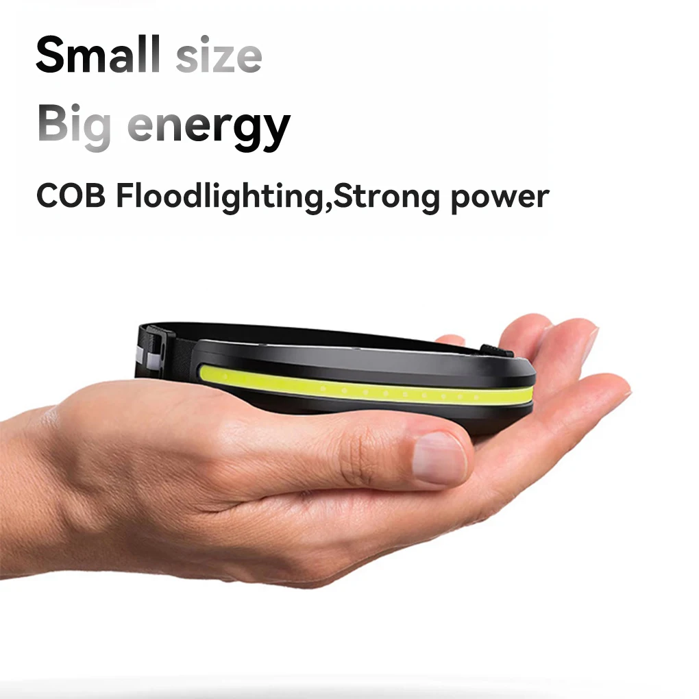 Headlamp COB Lightweight Portable Strong Light Headlight Durable Headband USB Rechargeable Head Flashlight Fishing
Headlamp COB Lightweight Portable Strong Light Headlight Durable Headband USB Rechargeable Head Flashlight Fishing