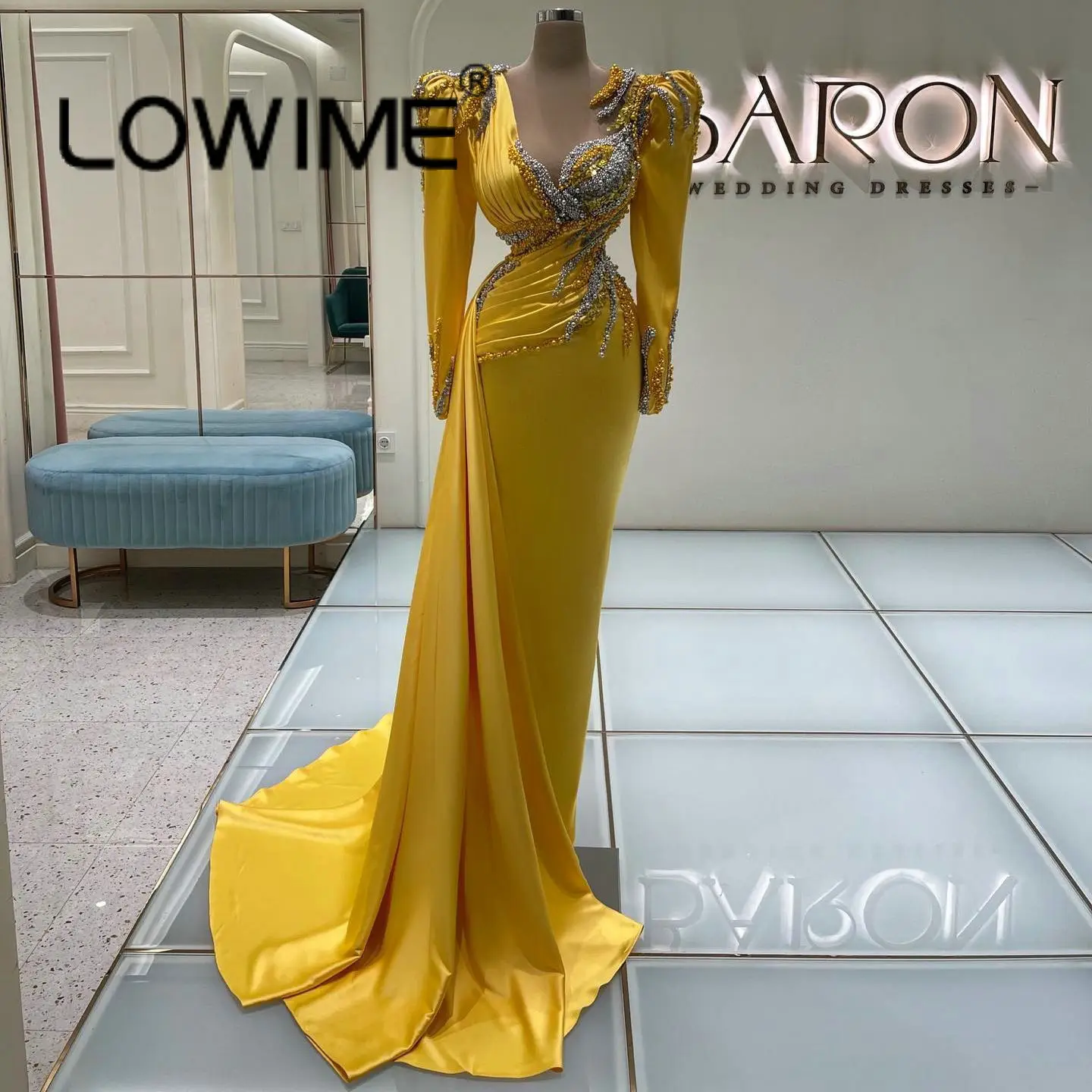 Желтые мусульманские официальные платья с длинным рукавом и юбкой-годе, украшенные бисером, платья для арабских женщин, платье для выпускно...
Желтые мусульманские официальные платья с длинным рукавом и юбкой-годе, украшенные бисером, платья для арабских женщин, платье для выпускно...