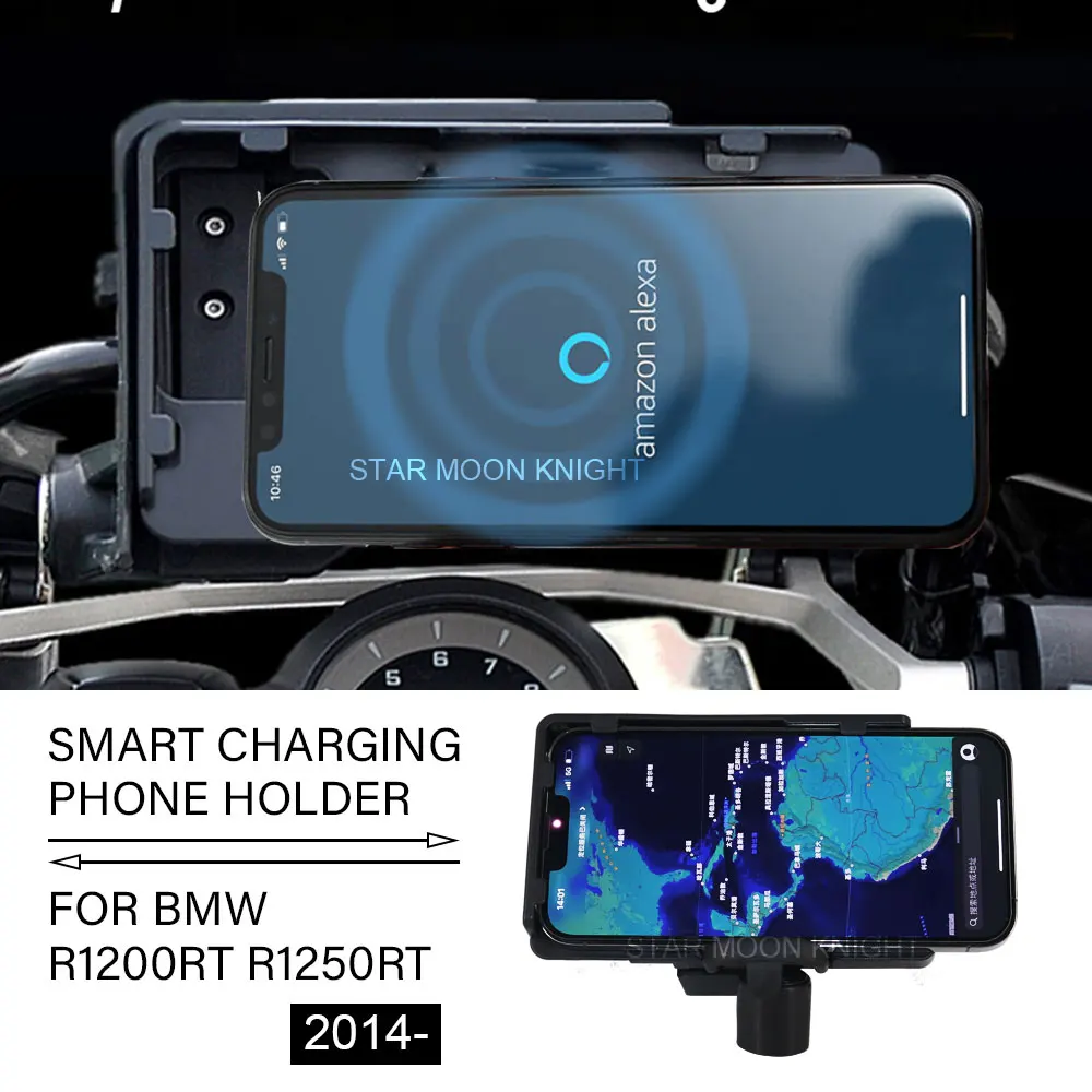 Support Wireless Charging Motorcycle USB Mobile Phone GPS Navigation Mount For BMW R1200RT r1200 rt R1250RT r1250 rt 2014-2020
Support Wireless Charging Motorcycle USB Mobile Phone GPS Navigation Mount For BMW R1200RT r1200 rt R1250RT r1250 rt 2014-2020