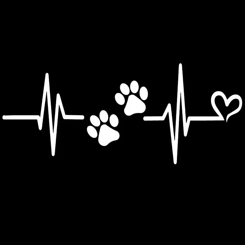 Car Art Pattern Accessories Heartbeat Custom Stickers Liveline Dog Paw Pet Theme Window Glass Exterior Parts Decals KK14*11CM
Car Art Pattern Accessories Heartbeat Custom Stickers Liveline Dog Paw Pet Theme Window Glass Exterior Parts Decals KK14*11CM