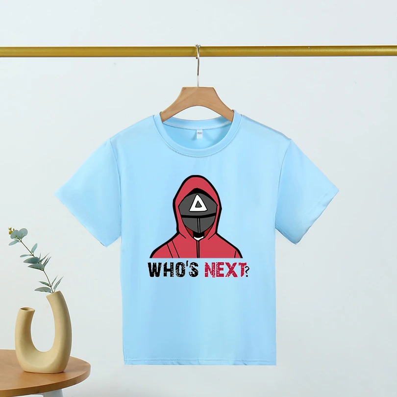 Squid Game 456 Costume Kawaii Graphic T-Shirt Spring And Autumn Short-Sleeved Bottoming Shirt Children's Clothing Halloween Tops
Squid Game 456 Costume Kawaii Graphic T-Shirt Spring And Autumn Short-Sleeved Bottoming Shirt Children's Clothing Halloween Tops