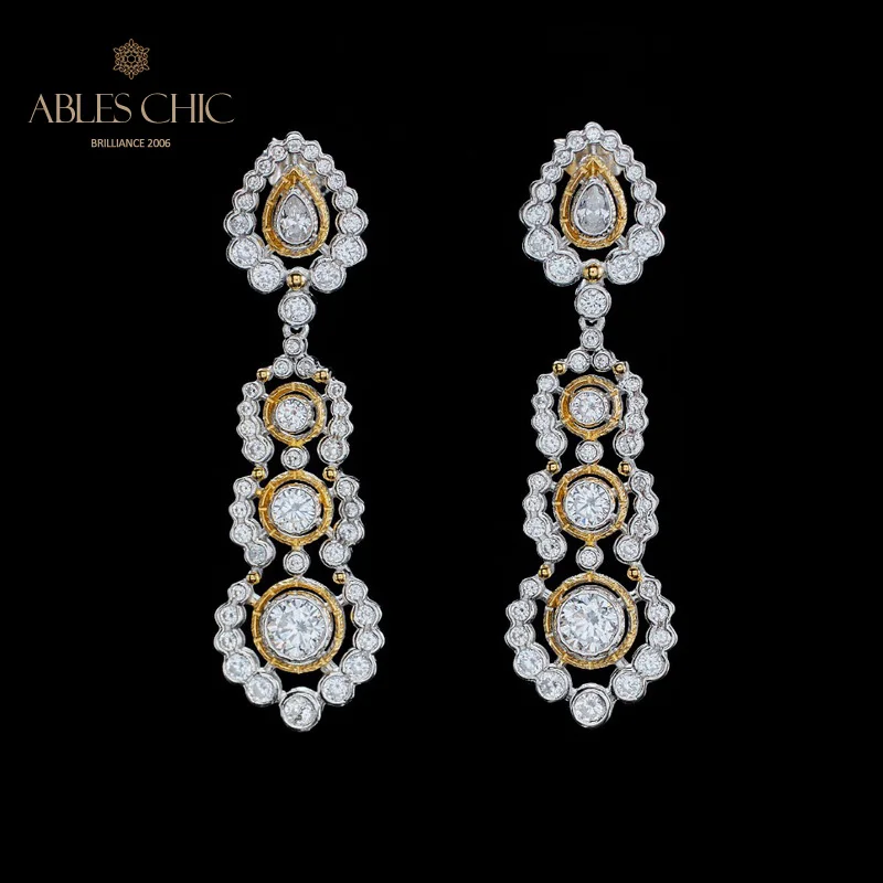 Renaissance Halo Floral Long Chandelier Honeycomb Fretworks Studs Solid Silver CZ Dangling Bridal Wedding Earrings C11E4S26019
Renaissance Halo Floral Long Chandelier Honeycomb Fretworks Studs Solid Silver CZ Dangling Bridal Wedding Earrings C11E4S26019