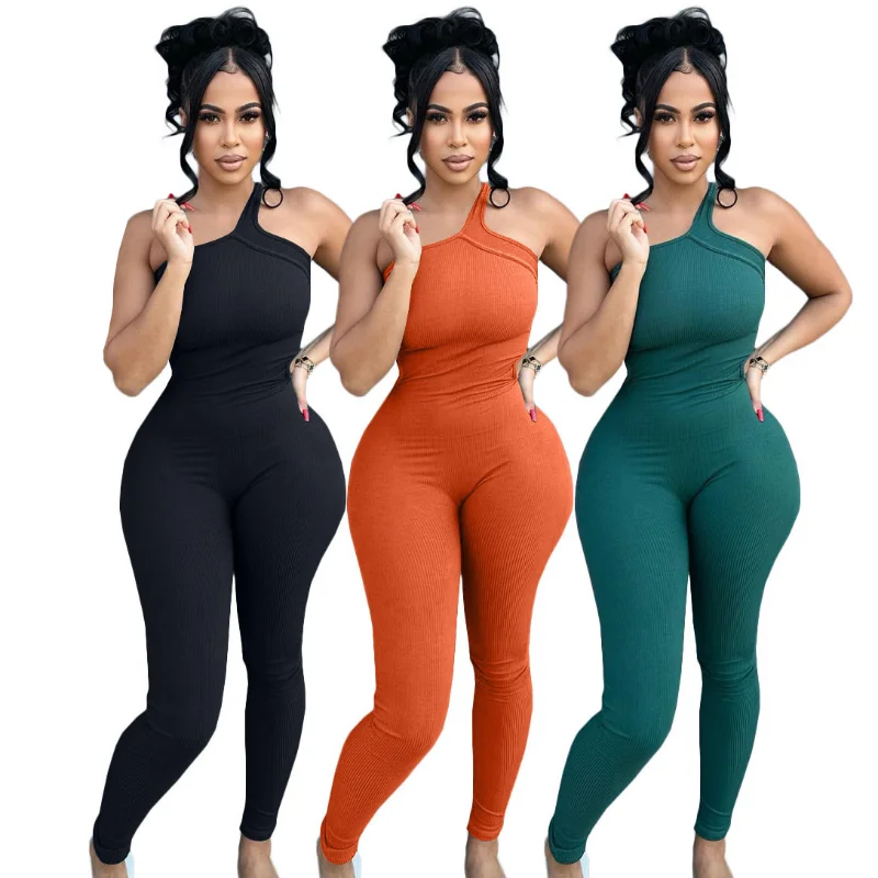 WUHE Casual Jumpsuits Women Clothing Body-shaping Knit Ribbed Skinny Romper Sporty Fitness One Piece Jumpsuit Combinaison Femme
WUHE Casual Jumpsuits Women Clothing Body-shaping Knit Ribbed Skinny Romper Sporty Fitness One Piece Jumpsuit Combinaison Femme