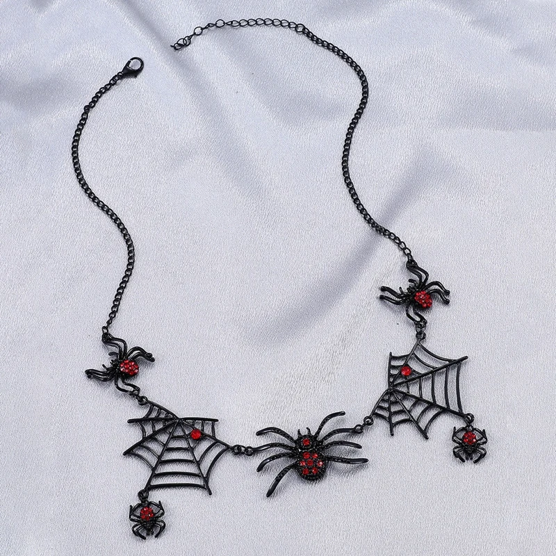 New Vampire Bat Pendant Necklace Halloween Spider Net Pendant Necklace Punk Style Reptile Animal Jewelry For Women
New Vampire Bat Pendant Necklace Halloween Spider Net Pendant Necklace Punk Style Reptile Animal Jewelry For Women