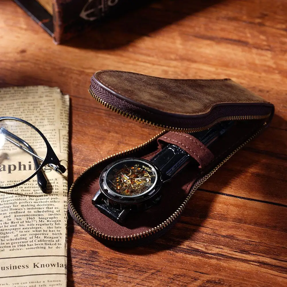 Travel Watch Case Watch Roll Vintage Portable Leather Watch Organizer Watch Storage Box With Zipper
Travel Watch Case Watch Roll Vintage Portable Leather Watch Organizer Watch Storage Box With Zipper