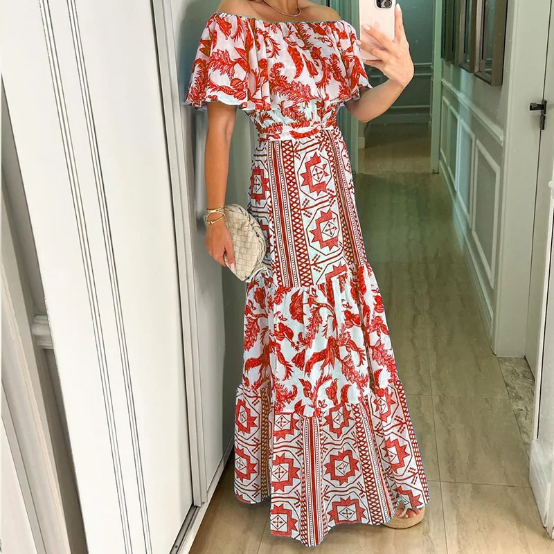 2023 Summer New Women's Elegant Dresses, Casual High Waist a Collar Print Bohemian Temperament Dress for Women
2023 Summer New Women's Elegant Dresses, Casual High Waist a Collar Print Bohemian Temperament Dress for Women