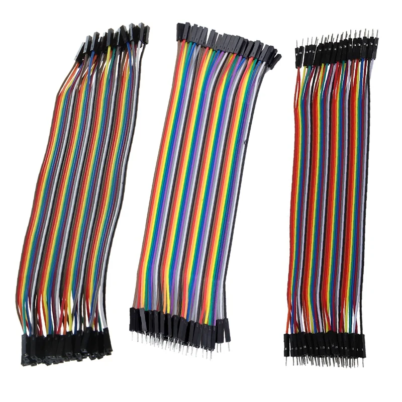 120Piece Set: 40 Pcs 20Cm Long F/F Solderless Jumper Cable Wire + 40 Pcs 1 Pin Male To Female Jumper Cable 20 Cm Long + 40Pcs 20
120Piece Set: 40 Pcs 20Cm Long F/F Solderless Jumper Cable Wire + 40 Pcs 1 Pin Male To Female Jumper Cable 20 Cm Long + 40Pcs 20