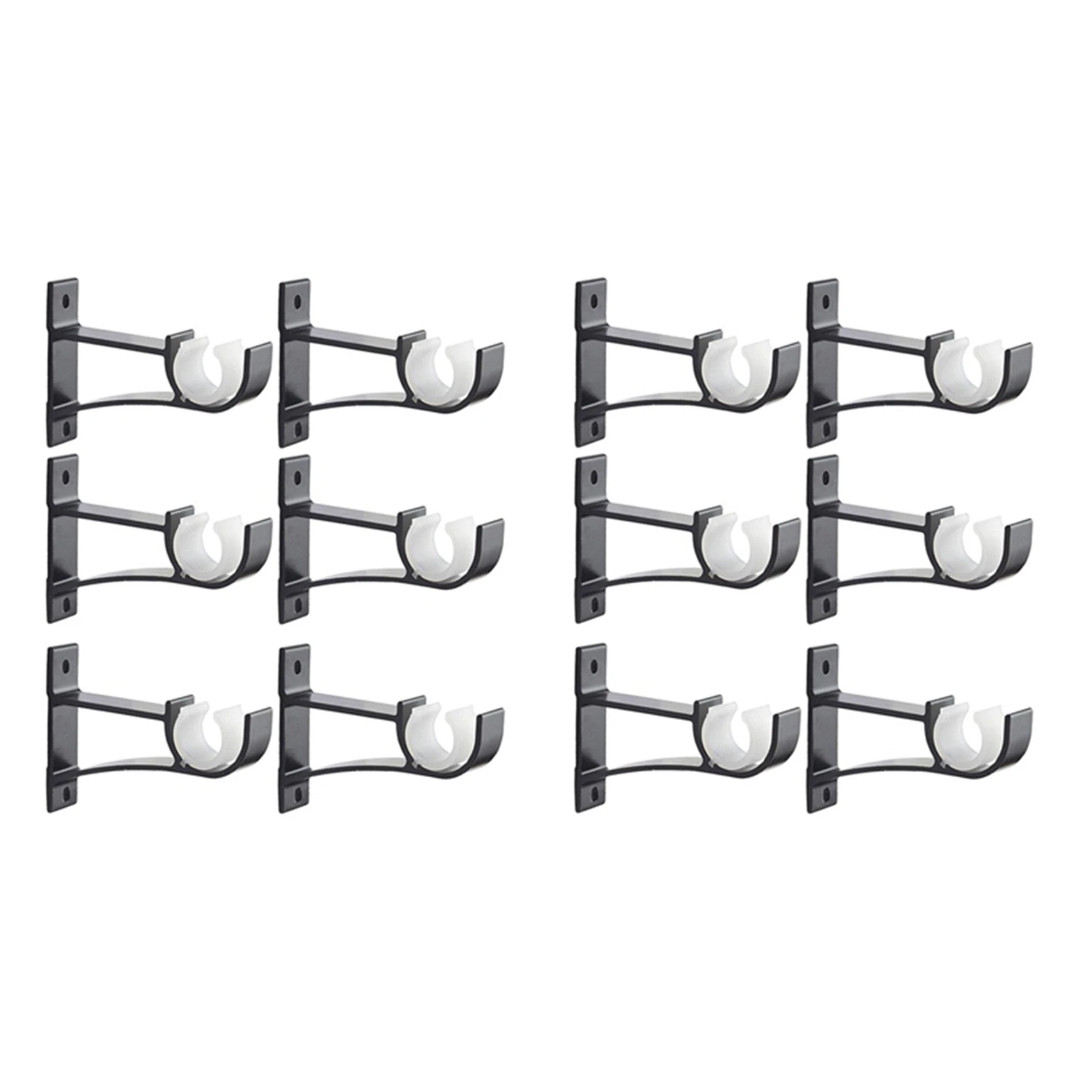 Single Curtain Rod Brackets For Drapery Rod Aluminum Alloy Heavy Duty Curtain Rod Holders (Black) 12Pcs
Single Curtain Rod Brackets For Drapery Rod Aluminum Alloy Heavy Duty Curtain Rod Holders (Black) 12Pcs