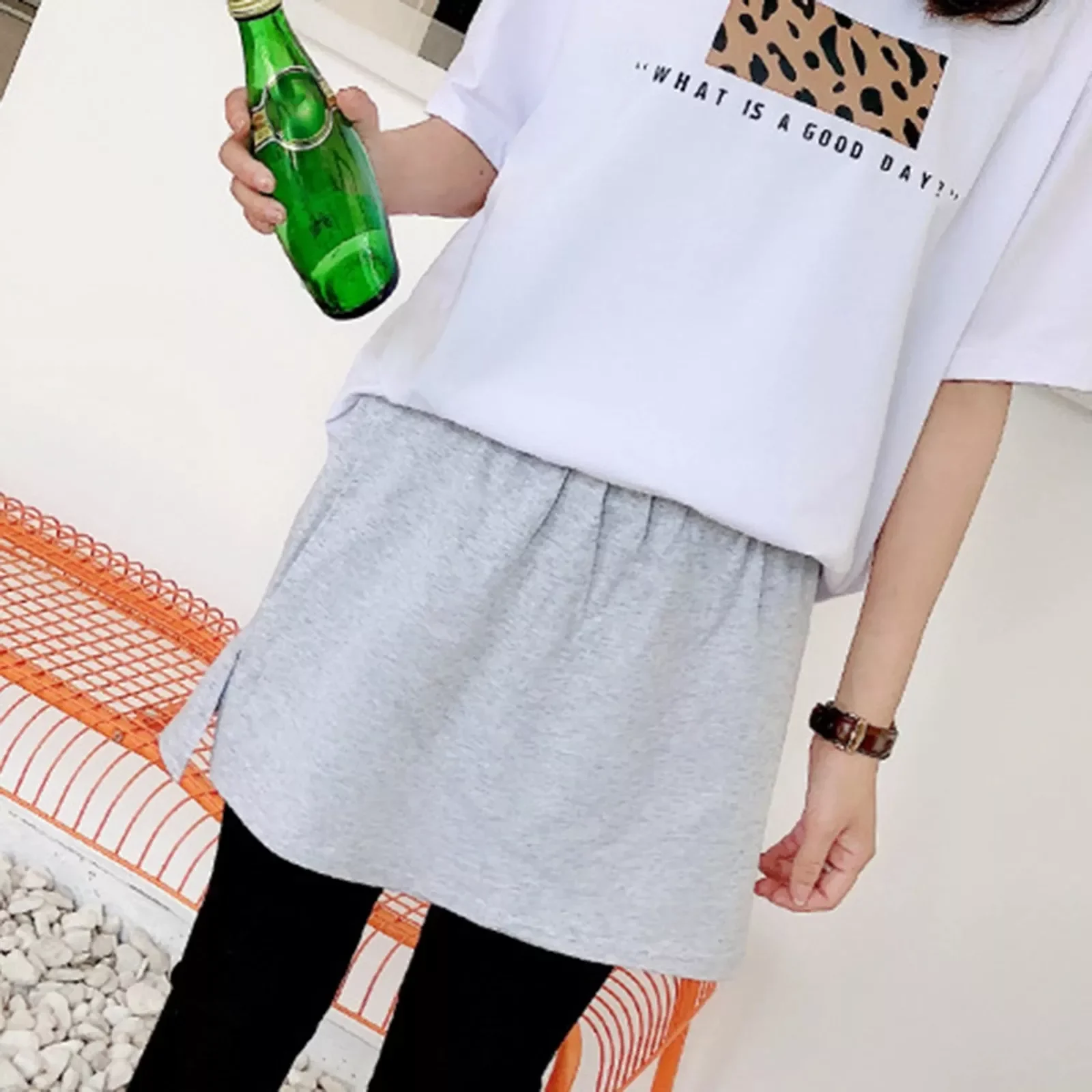 High Waist Skirt Adjustable Layering Fake Top Lower Sweep Set Skirt Half-length Splitting A Version Women Casual Skirts
High Waist Skirt Adjustable Layering Fake Top Lower Sweep Set Skirt Half-length Splitting A Version Women Casual Skirts