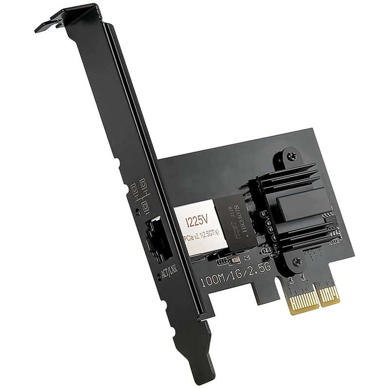2.5Gbase-T Pcie Network Adapter I225V 2.5G/1G/100Mbps PCI Express Gigabit Ethernet Card RJ45 LAN Adapter Converter
2.5Gbase-T Pcie Network Adapter I225V 2.5G/1G/100Mbps PCI Express Gigabit Ethernet Card RJ45 LAN Adapter Converter