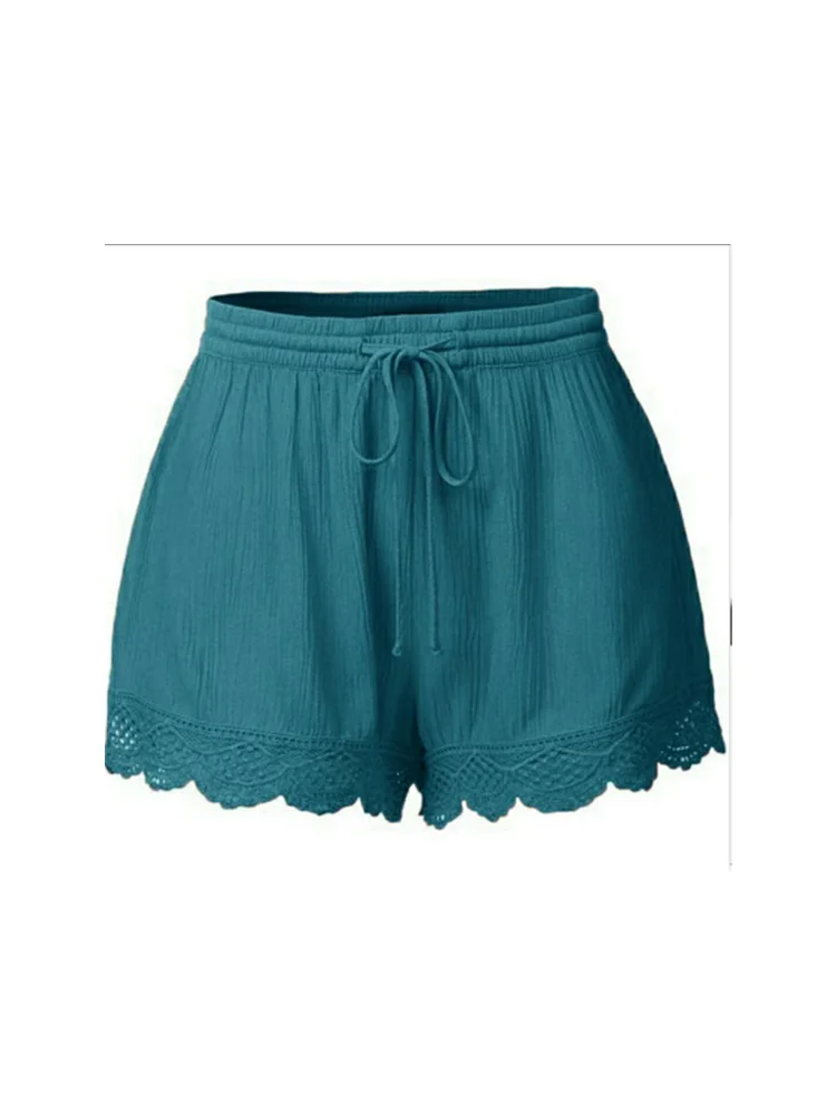Summer Loose and Comfortable Ladies Lace Shorts Large Size Lace Sports Leisure All-match Temperament Bandage Bow Coat Shorts
Summer Loose and Comfortable Ladies Lace Shorts Large Size Lace Sports Leisure All-match Temperament Bandage Bow Coat Shorts