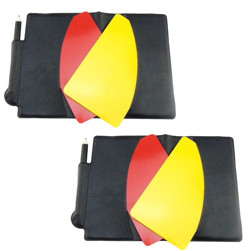 Referee Cards Soccer Kit Yellowand Football Red Penalty Portable Set Wallet Flags Professional Sports Ref Standard Scorebook
Referee Cards Soccer Kit Yellowand Football Red Penalty Portable Set Wallet Flags Professional Sports Ref Standard Scorebook