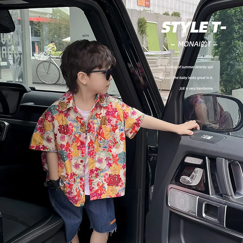 Детская хлопковая блузка с отложным воротником и коротким рукавом
Детская хлопковая блузка с отложным воротником и коротким рукавом