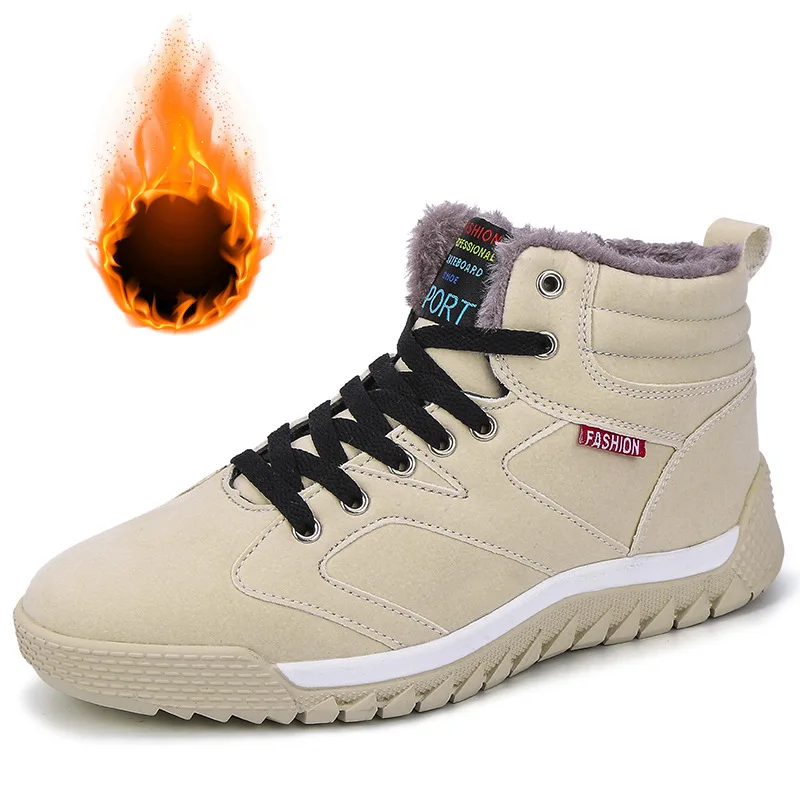 Winter Shoes Men Warm Plush Snow Boots Designer Fashion Casual Mens Ankle Boots Lace Up Male Platform Booties Zapatos De Hombre
Winter Shoes Men Warm Plush Snow Boots Designer Fashion Casual Mens Ankle Boots Lace Up Male Platform Booties Zapatos De Hombre