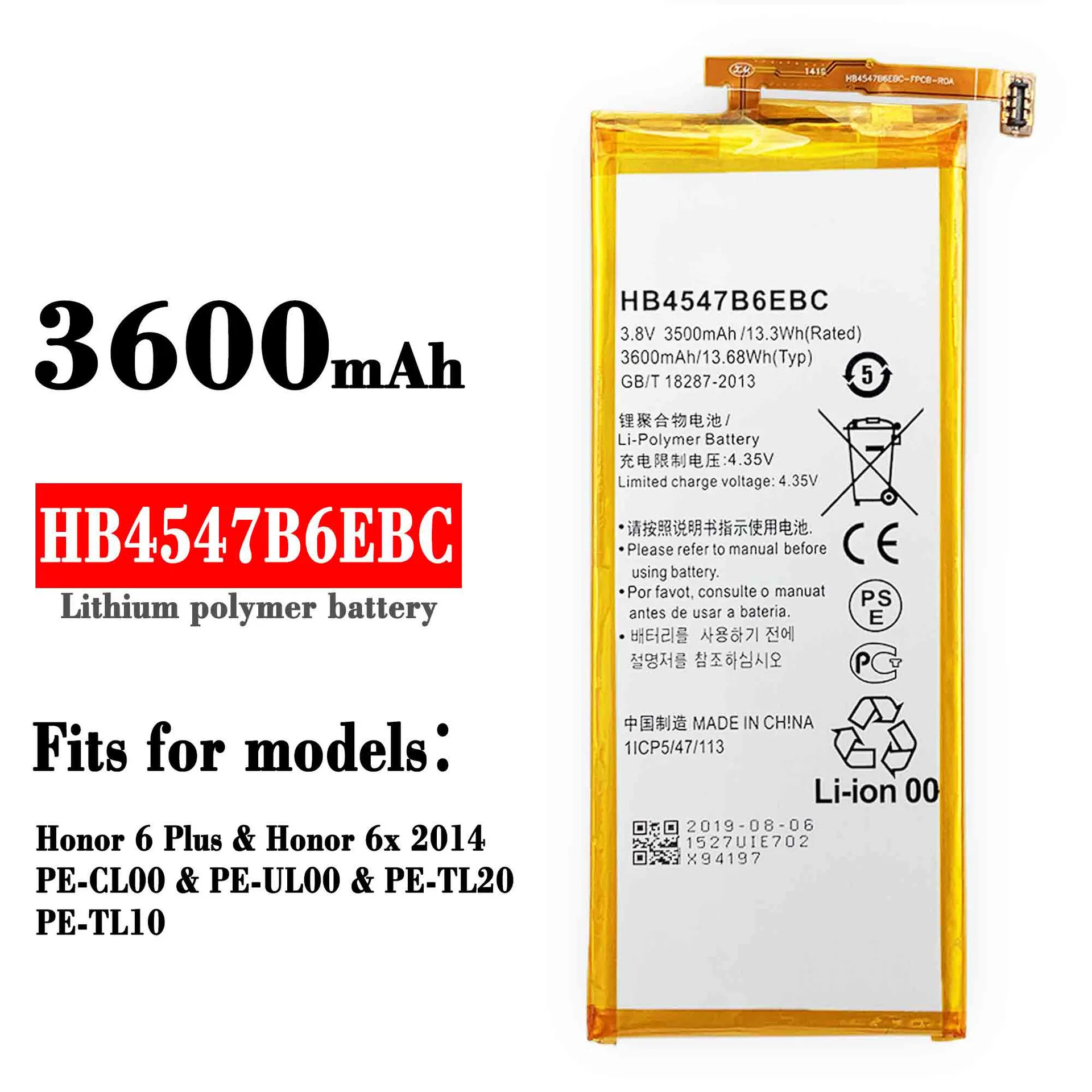 Последняя оригинальная сменная батарея для телефона HUAWEI Honor 6 Plus 6x HB4547B6EBC PE-TL20 PE-TL10 UL00 Встроенная батарея + Бесплатные инструменты
Последняя оригинальная сменная батарея для телефона HUAWEI Honor 6 Plus 6x HB4547B6EBC PE-TL20 PE-TL10 UL00 Встроенная батарея + Бесплатные инструменты