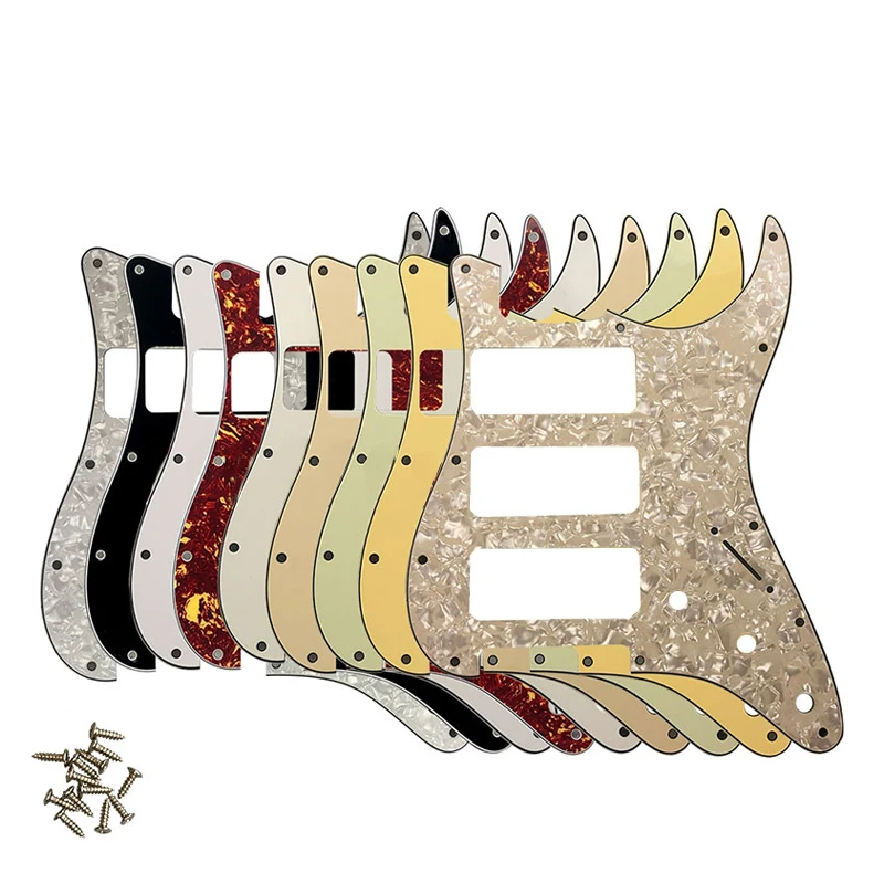 Pleroo Guitar Accessories Pickguards And Screws For US Standard ST HHH Strat Guitarra With 3 P90 humbucker Scratch Plate
Pleroo Guitar Accessories Pickguards And Screws For US Standard ST HHH Strat Guitarra With 3 P90 humbucker Scratch Plate
