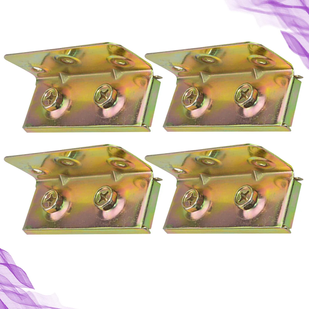 4pcs Metal Hinge Spring Hinge Furniture Hinge Thickened Bed Hinge Bed ScrewBed Frame Connectors for Home ( Golden )
4pcs Metal Hinge Spring Hinge Furniture Hinge Thickened Bed Hinge Bed ScrewBed Frame Connectors for Home ( Golden )