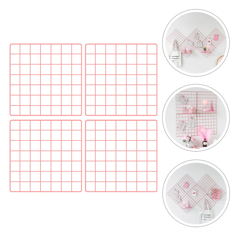 4 Pcs Grid Decoration Wall Mount Shelf Room Hanging Ornament Photo Display Net Iron Photos Organizer Pictures
4 Pcs Grid Decoration Wall Mount Shelf Room Hanging Ornament Photo Display Net Iron Photos Organizer Pictures
