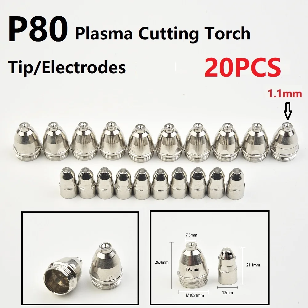 P80 Plasma Cutting Torch 60A 80A 100A CNC Torch Tips Tools Welding Accessories Electrode Nozzle For Plasma Cutting Machine
P80 Plasma Cutting Torch 60A 80A 100A CNC Torch Tips Tools Welding Accessories Electrode Nozzle For Plasma Cutting Machine