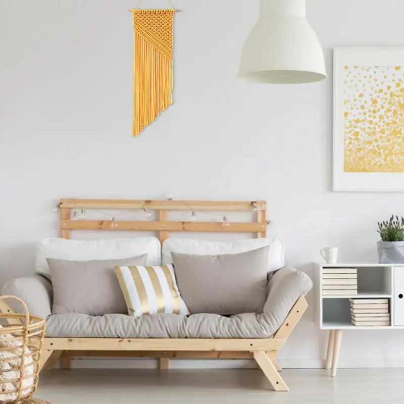 Macrame Wall Hanging Bohemian Style Hand-woven Cotton Rope Tapestry Home Wedding Bedroom Appartement Decoration Wall Macrame
Macrame Wall Hanging Bohemian Style Hand-woven Cotton Rope Tapestry Home Wedding Bedroom Appartement Decoration Wall Macrame